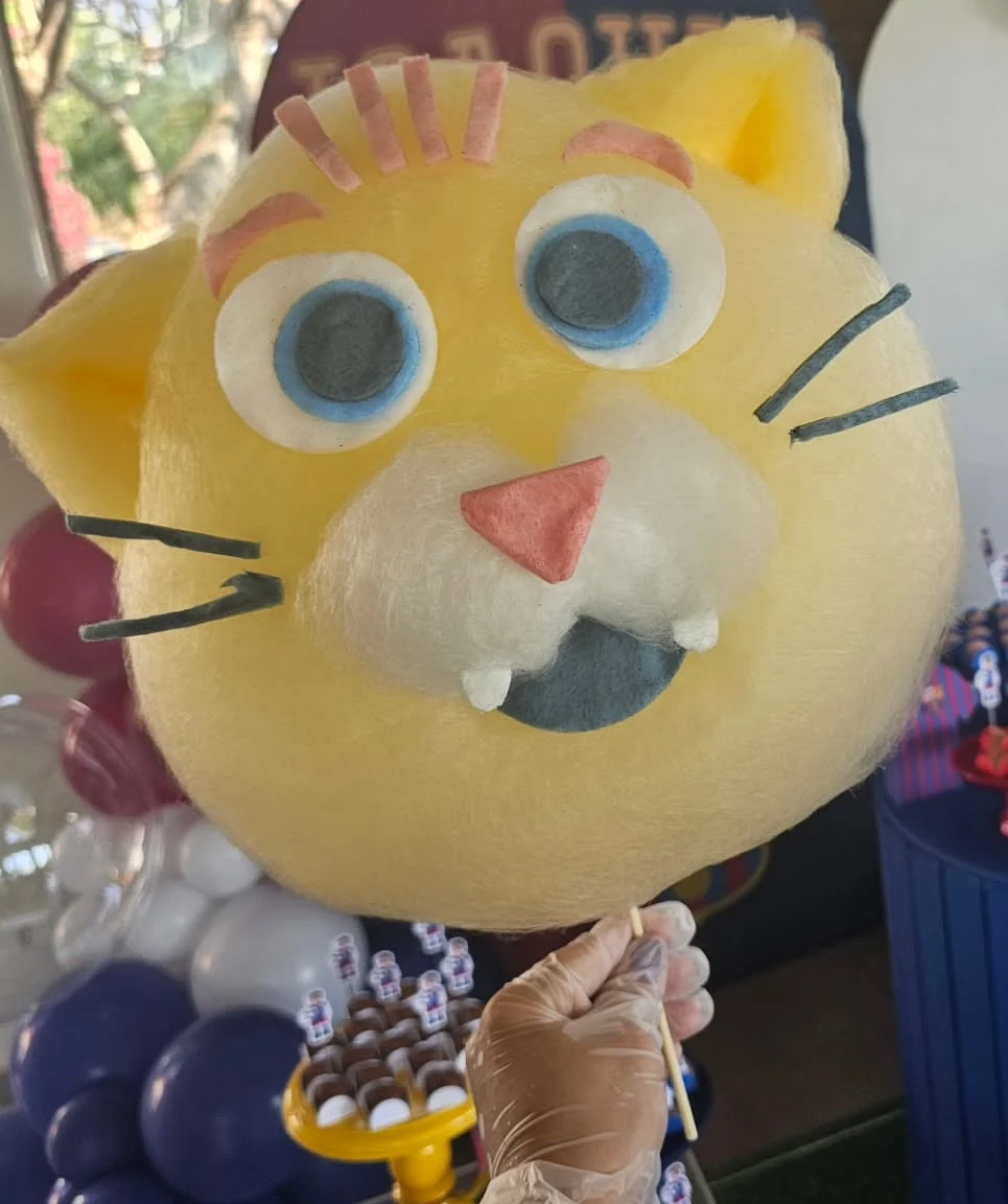 Gatinho de algodão-doce